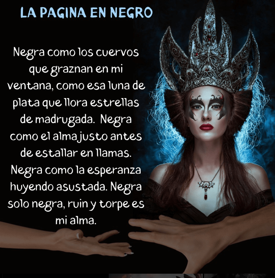 LA PÁGINA EN NEGRO por Diana Buitrago